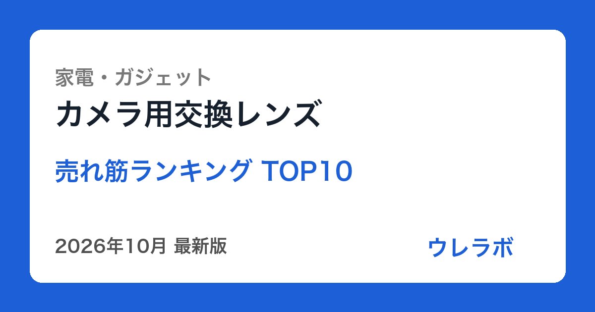 カメラ用交換レンズ